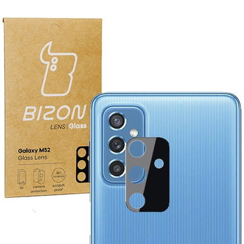 Szkło na aparat Bizon Glass Silk Lens dla Galaxy M52, 2 sztuki