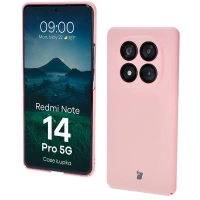 Etui Bizon Case Łupka do Xiaomi Redmi Note 14 Pro 5G, różowe