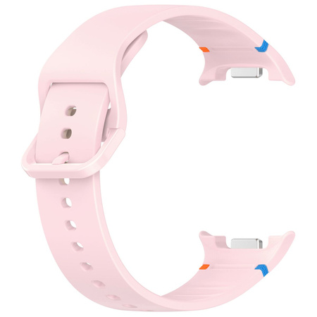 Silikonowy pasek Bizon Strap Watch Silicone G do Galaxy Watch 8 40 mm / 44 mm / 8 Classic 46 mm, różowy