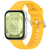 Pasek Bizon Strap Watch Silicone Pro SR do Huawei Watch Fit 3, żółty