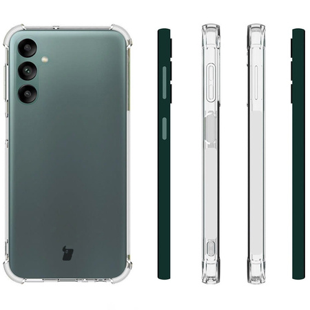 Etui + 2x szkło + obiektyw Bizon Case Clear Pack do Galaxy A24, przezroczyste