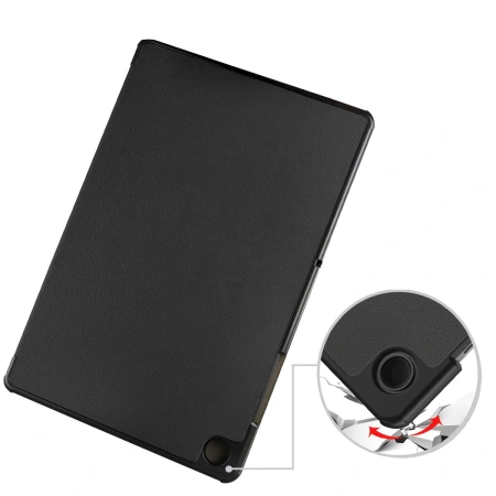 Etui z klapką Bizon Case Tab Croc do Galaxy Tab A11 Plus / A9 Plus, czarne