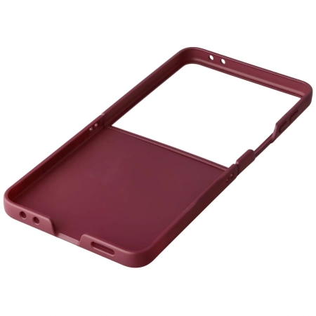 Pancerne etui Bizon Case Tur do Galaxy Z Flip7, burgundowe