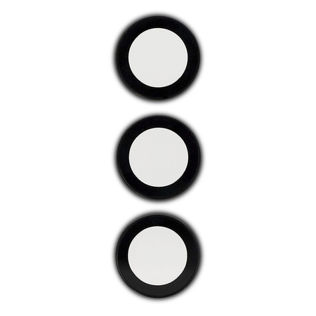 Szkło na aparat Bizon Glass Snap Lens do Realme C75, 1 zestaw, czarna ramka