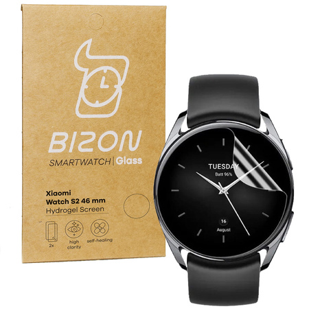 Folia hydrożelowa na ekran Bizon Glass Hydrogel do Xiaomi Watch S2 46 mm, 2 sztuki