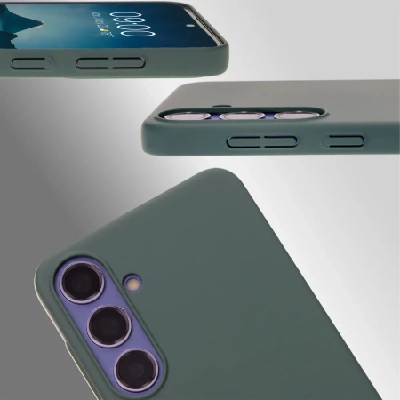 Etui Bizon Case Łupka do Galaxy S24 Plus, zielone