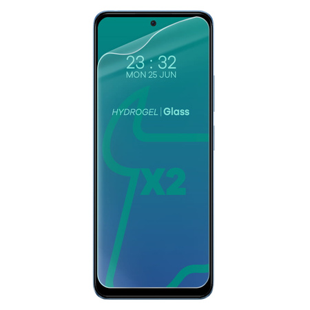 Folia hydrożelowa na ekran Bizon Glass Hydrogel do Poco X5, Redmi Note 12 4G/5G, 2 sztuki