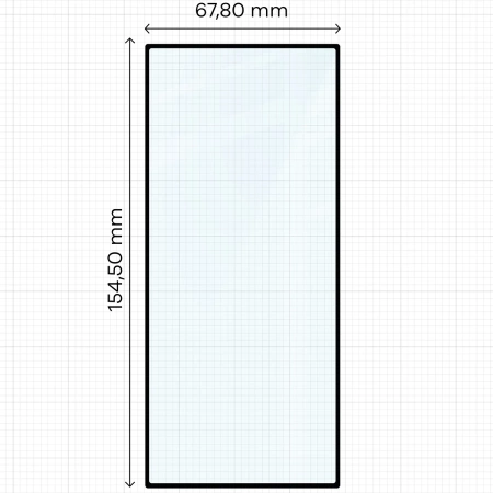 Szkło hartowane Bizon Glass Edge 2 do Galaxy Z Fold7, czarna ramka