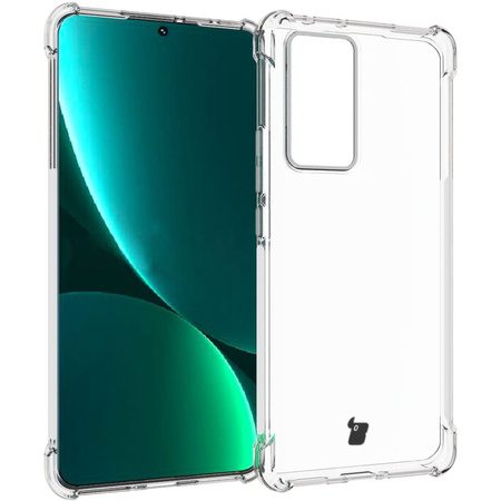 Etui + 2x folia + obiektyw Bizon Case Clear Pack do Xiaomi 12 Pro, przezroczyste