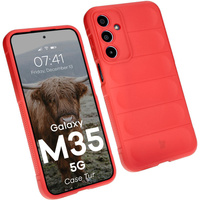 Pancerne etui Bizon Case Tur do Galaxy M35 5G, czerwone