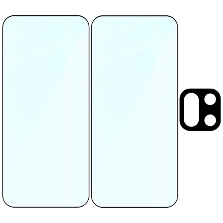 2x Szkło + szybka na aparat Bizon Edge Pack do OnePlus 15