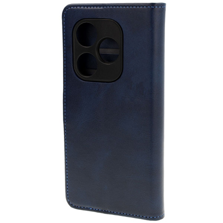 Etui z klapką Bizon Case Pocket do Realme GT 6 / 6T / Neo 6 / Neo 6 SE, granatowe