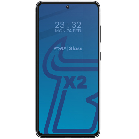 2x Szkło + szybka na aparat Bizon Edge Pack do Galaxy S21 FE