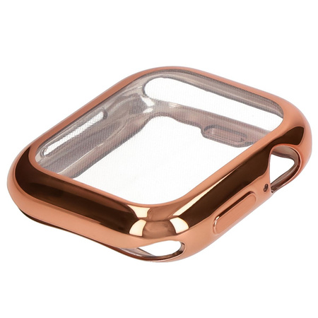 Etui Bizon Case Watch Felipe do Apple Watch 10 (46mm), różowozłote