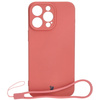 Etui Bizon Case Silicone do Apple iPhone 15 Pro Max, brudny róż