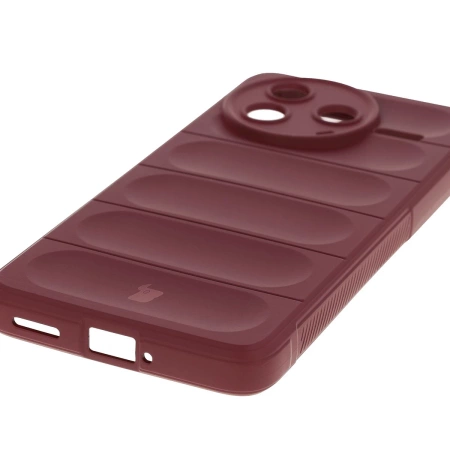 Pancerne etui Bizon Case Tur do Xiaomi Poco F7 Pro, burgundowe