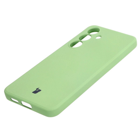 Etui Bizon Case Silicone Sq do Galaxy S24, jasnozielone