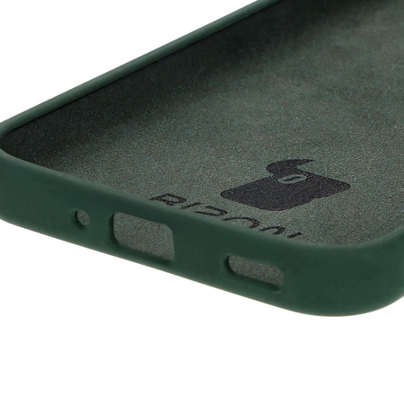 Silikonowe etui Bizon Soft Case do Galaxy M35 5G, ciemnozielone