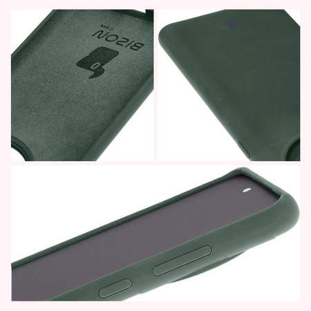 Silikonowe etui Bizon Soft Case do OnePlus 12R, ciemnozielone