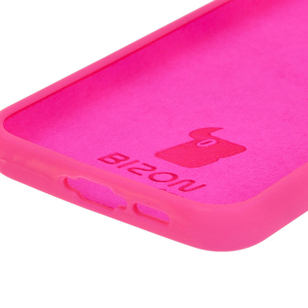 Silikonowe etui Bizon Soft Case do Galaxy A35 5G, neonowo-różowe