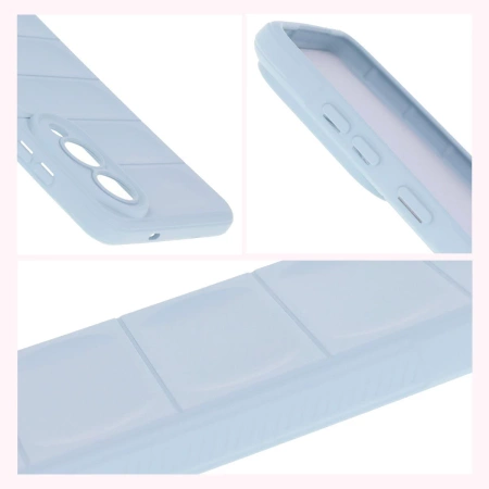 Pancerne etui Bizon Case Tur do Galaxy S25 Edge, jasnoniebieskie