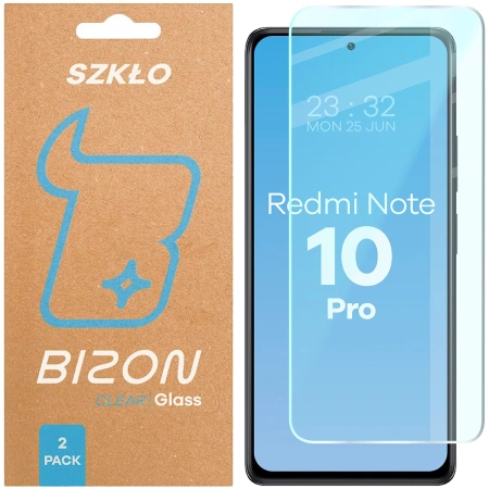 Szkło hartowane Bizon Glass Clear Duo do Xiaomi Redmi Note 10 Pro, 2 sztuki