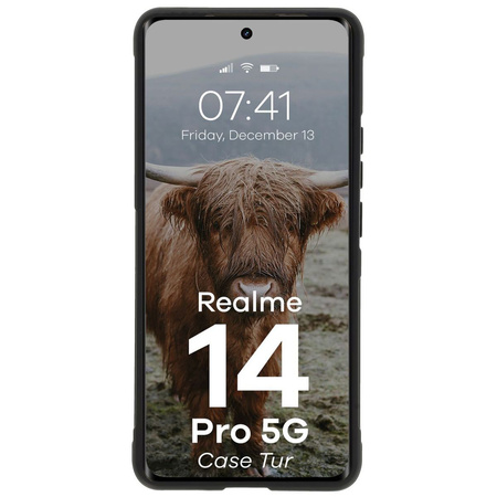 Pancerne etui Bizon Case Tur do Realme 14 Pro 5G, czarne