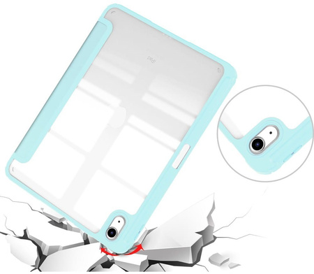 Etui Bizon Case Tab Clear Matt do iPad 11 / 10 gen. 2025 / 2022, błękitne