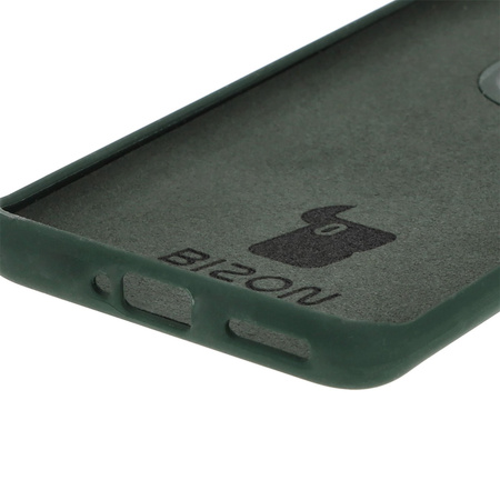 Silikonowe etui Bizon Soft Case do Motorola Edge 50 Pro, ciemnozielone