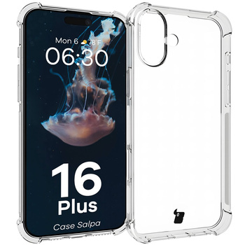 Elastyczne etui Bizon Case Salpa do iPhone 16 Plus przezroczyste