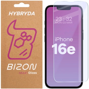Elastyczne szkło hybrydowe Bizon Glass Mule do iPhone 16 Plus