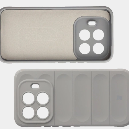 Pancerne etui Bizon Case Tur do Xiaomi 15T Pro, jasnoszare