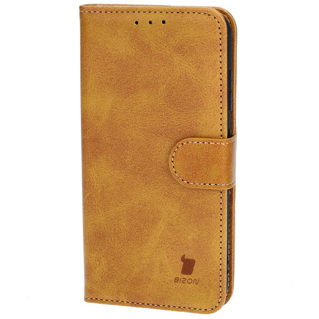 Etui z klapką Bizon Case Pocket do Galaxy S23, brązowe