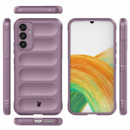 Pancerne etui Bizon Case Tur do Galaxy A34 5G, jasnofioletowe