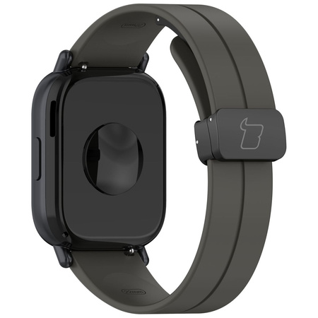 Silikonowy pasek Bizon Strap Watch Silicone 22 mm do smartwatcha, czarny