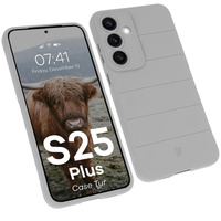 Pancerne etui Bizon Case Tur do Galaxy S25 Plus, jasnoszare