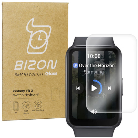 Folia hydrożelowa na ekran Bizon Glass Watch Hydrogel Duo do Galaxy Fit 3, 2 sztuki