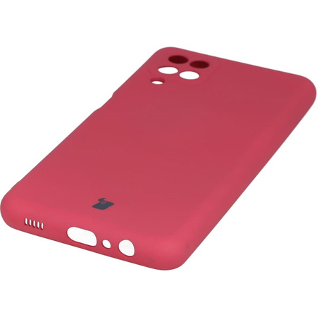 Etui Bizon Case Silicone do Galaxy A12 / M12, ciemny róż