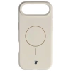 Silikonowe etui z pierścieniem magnetycznym Bizon Soft Case Magnetic do iPhone Air, écru