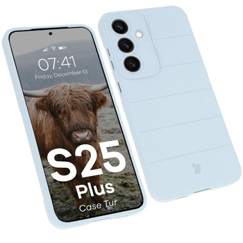 Pancerne etui Bizon Case Tur do Galaxy S25 Plus, jasnoniebieskie