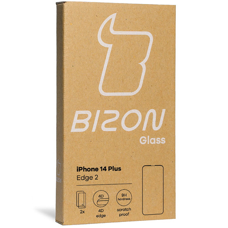 2x Szkło + szybka na aparat Bizon Edge 2 Pack do iPhone 14 Plus