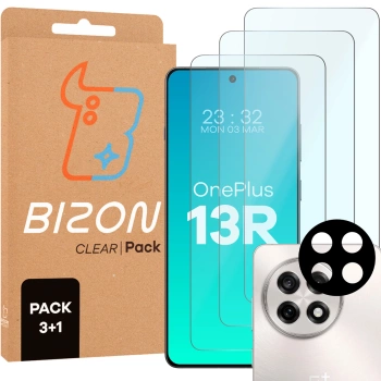 3x Szkło + szybka na aparat Bizon Clear 2 Pack do Xiaomi Redmi 14C 4G