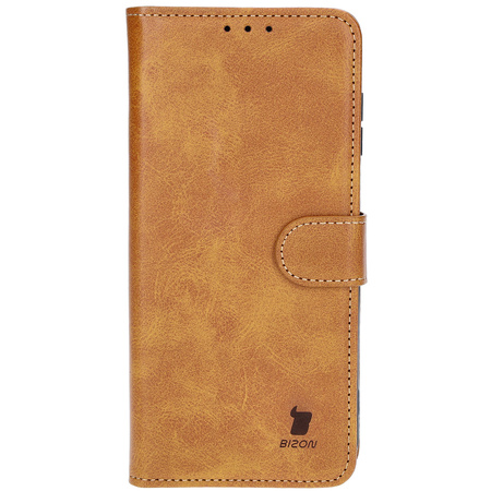 Etui z klapką Bizon Case Pocket do Galaxy M15 5G, brązowe