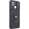 Etui Bizon Case CamShield Ring do Xiaomi Redmi 10C, czarne