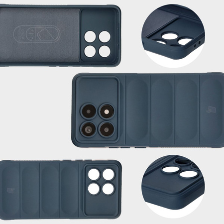 Pancerne etui Bizon Case Tur do Xiaomi Poco F6 Pro, granatowe