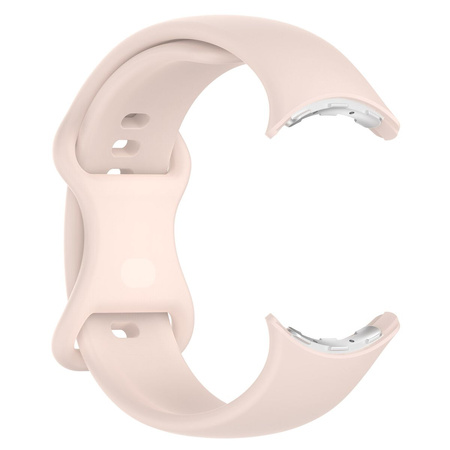 Silikonowy pasek Bizon Strap Watch Silicone S do Google Pixel Watch 3/Watch 2/Watch 1 41mm, jasnoróżowy