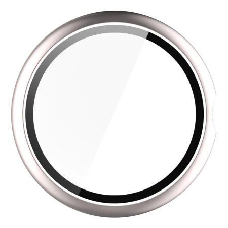 Etui ze szkłem do zegarka Bizon Case Watch Adamo do Google Pixel Watch 4 41 mm, satynowe szmapańskie