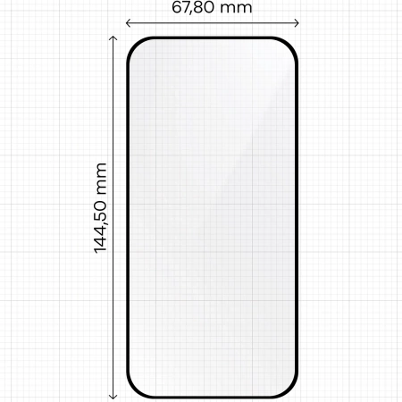 Szkło hartowane z ramką do łatwej aplikacji Bizon Glass Aplikator do iPhone 15, 2 sztuki