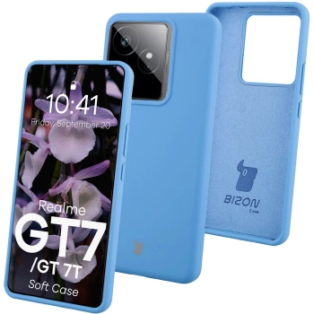 Silikonowe etui Bizon Soft Case do Realme GT 7 / 7T, niebieskie