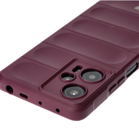 Pancerne etui Bizon Case Tur do Xiaomi Poco F5, burgundowe